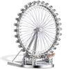 Piececool 3D Metal Model Puzzles - Large London Eye Architecture Kit, 141 Pcs, White, Perfect for Adults & Unique Birthday Gifts