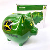 Official Licensed John Deere Green Pig Savings Bank 6921 - Medium Sized, Polyresin Piggy Bank