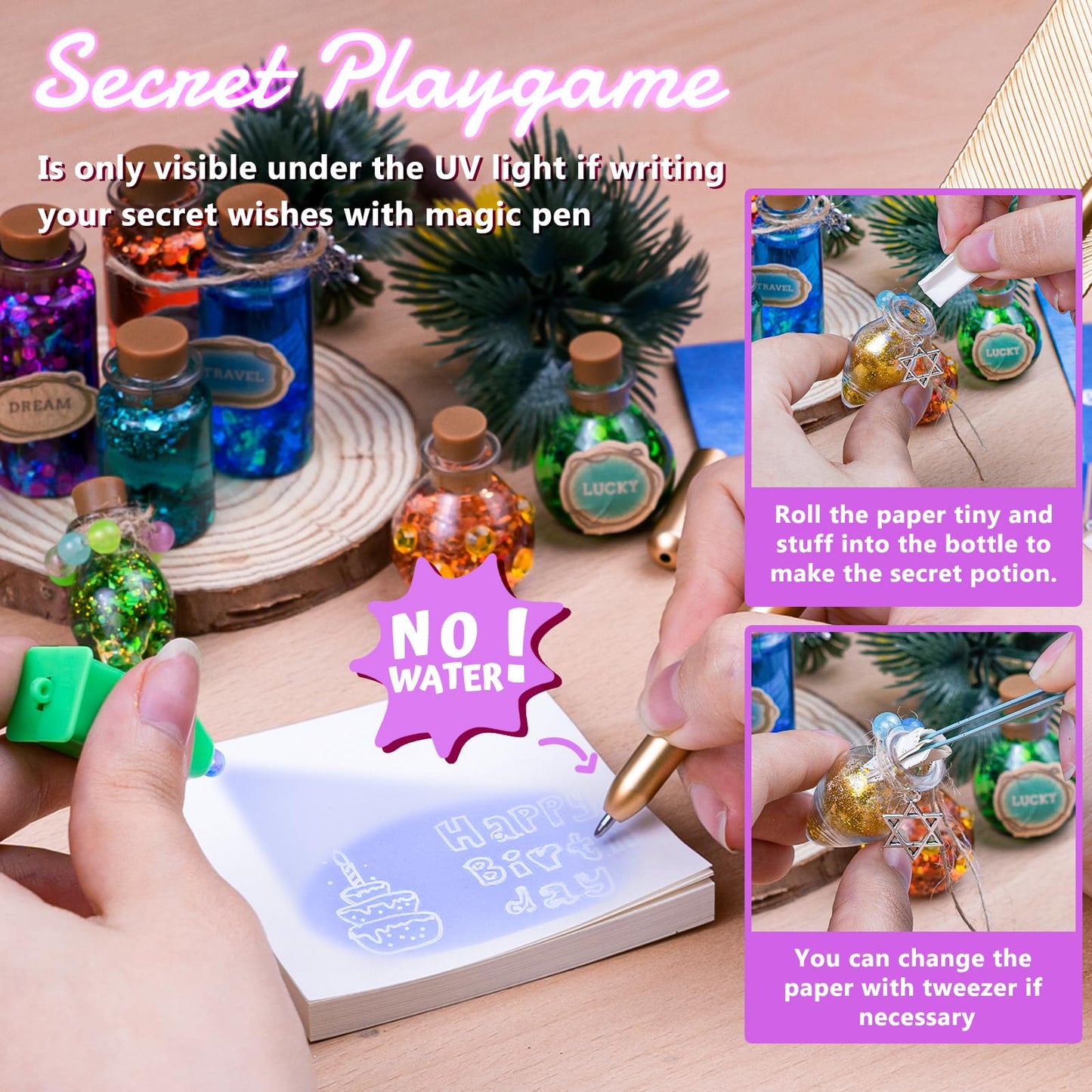 Potion Kits For Kids, 20 Potion Bottles Magic Set, Diy Creative Christmas Decorations Birthday Gifts Craft Kit For Girls And Boy