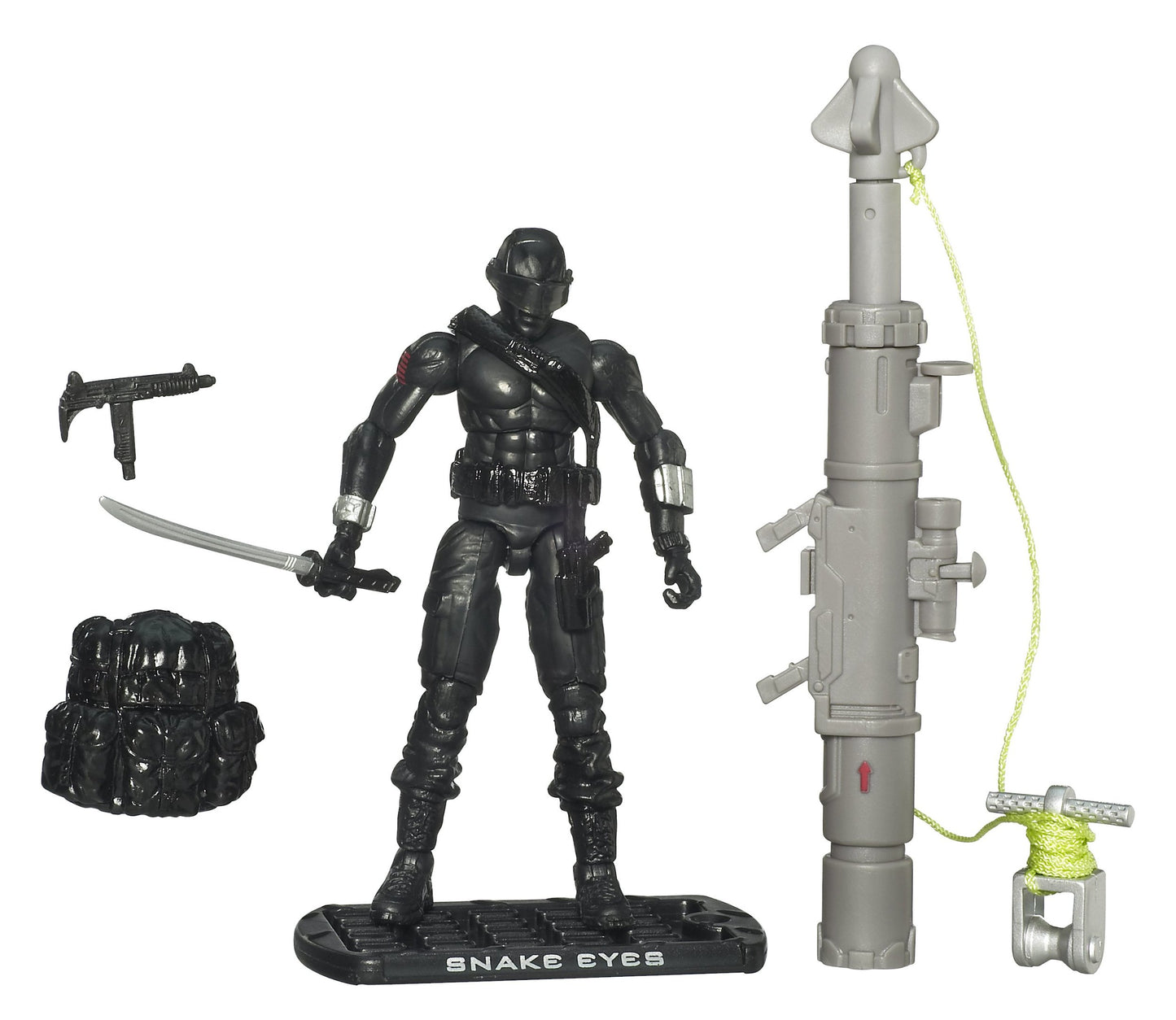 G.I. Joe The Rise Of Cobra 3 3/4 Action Figure Snake Eyes Ninja Commando