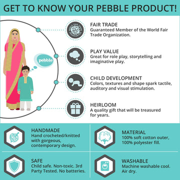 Pebble Pink Octopus Rattle, 1 Ea