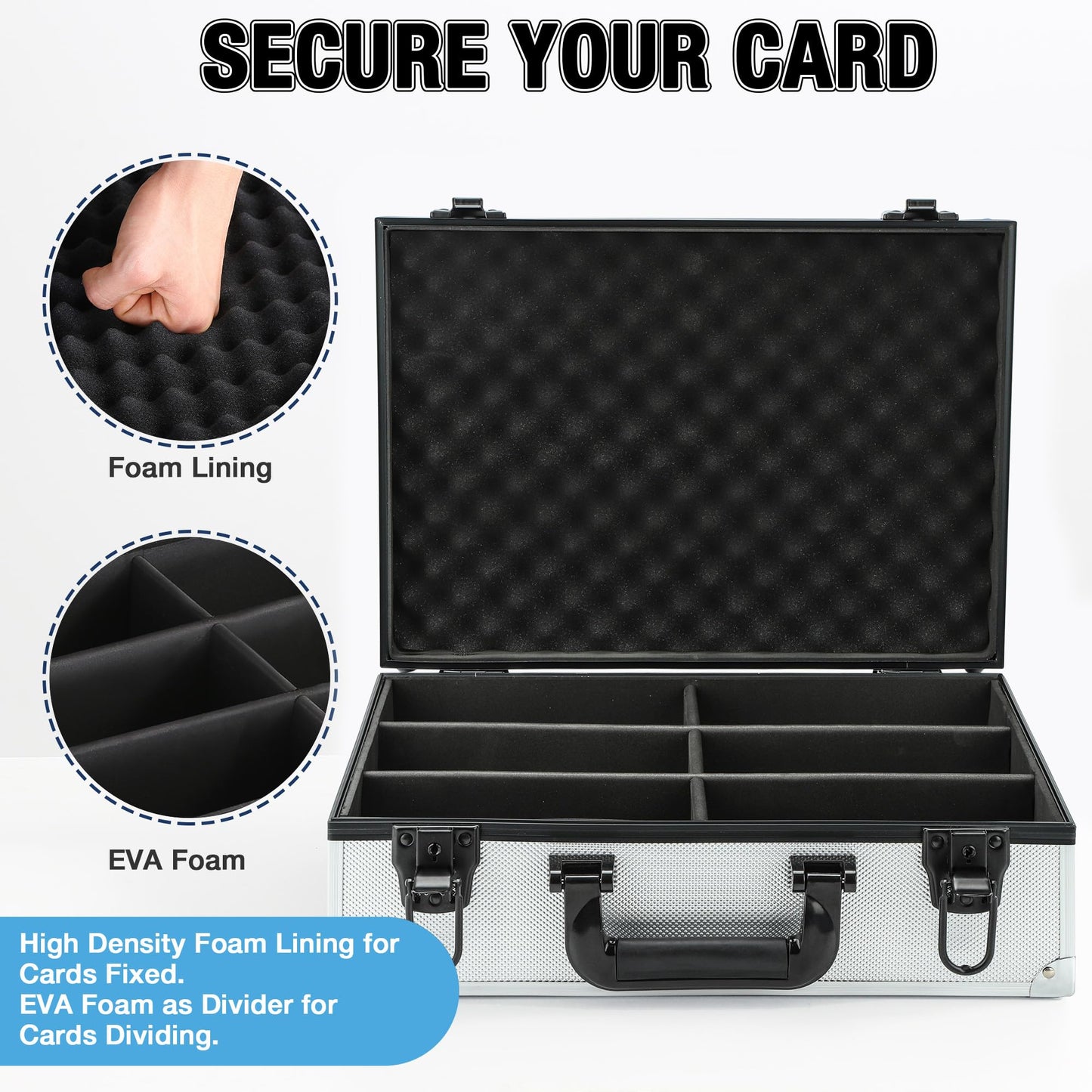 Tcguard Toploader Storage Box For 3'*4' 35Pt Toploaders, Waterproof, Anti-Skid, Card Storage Box With Dividers, Fits Trading Cards And Sports Cards (Holds 600+ Toploaders-Red)