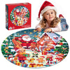 72 Pieces Shimmery Jumbo Christmas Floor Puzzle For Girls 3-5 4-6 Age Floor Puzzles For Boys And Girls Large Round Floor Jigsaw