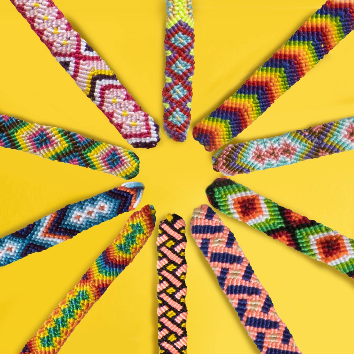 Novelty Place 10 Pcs Woven Bracelet Bulk for Women & Girls - Nepal Style Friendship Bracelets Handmade Braided Rope Wrist String
