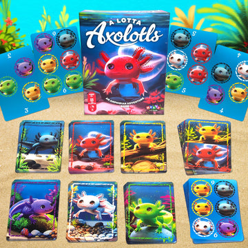 Messy Table Games A Lotta Axolotls | New Lighthearted Card Game | Great For Game Night | Perfect For Kids And Adults | Ages 6 An