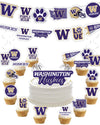 Washington Party Supplies (42 Pieces) For Universityof Washington Graduation, Tailgating And Birthday Party Decorations With Uw