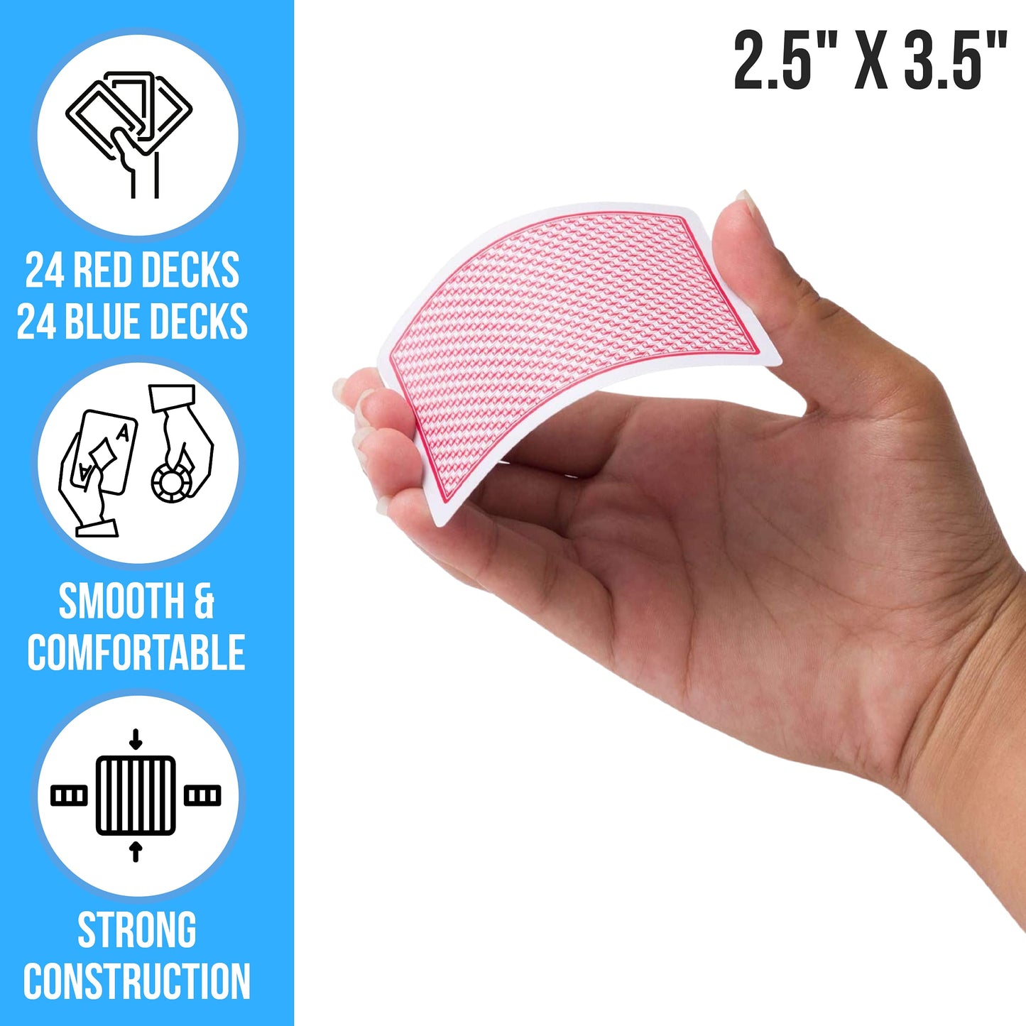 Regal Games - Bulk Playing Cards Set For Adults & Professionals - 48 Standard Decks, Large Print Deck Of Cards - Blackjack, Euchre, Canasta, Poker Cards - Fun & Travel Playing Cards