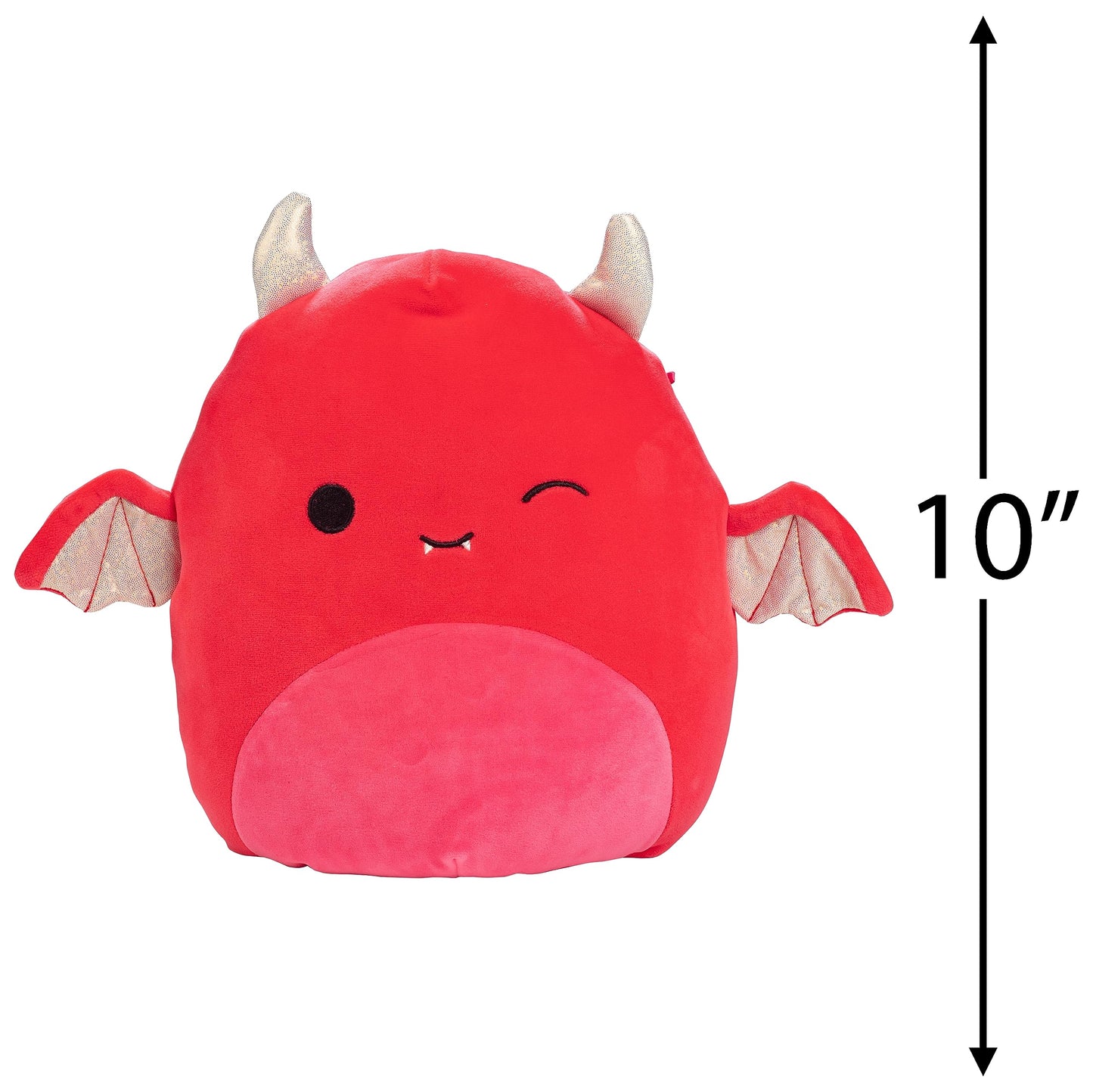 Squishmallows Original 10-Inch Karlie The Devil Plush Toy - Red Soft & Squishy Stuffed Animal - Collectible Gift for Kids
