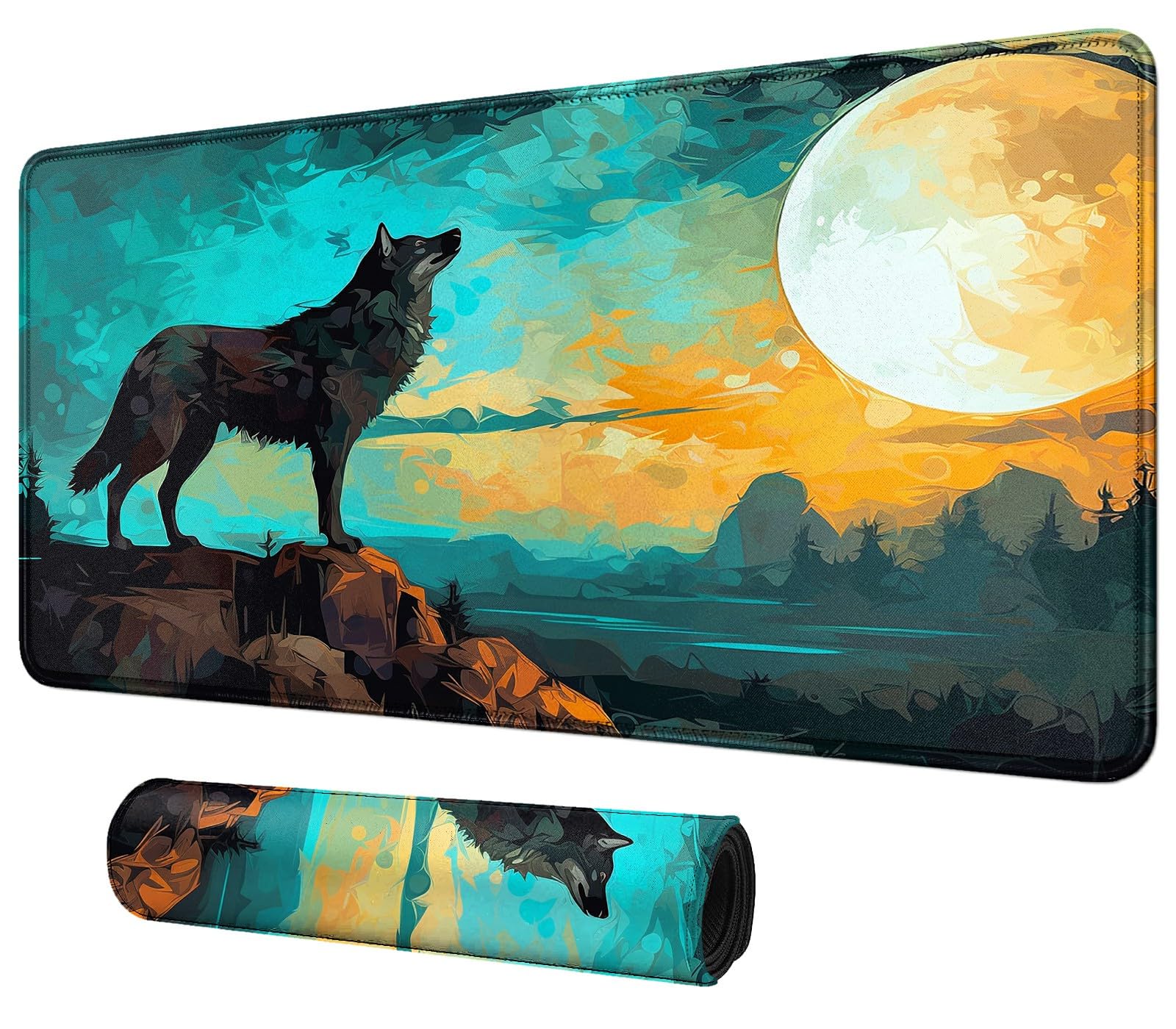 DIGTIALL Card Mat for MTG & TCG Playmat Mouse Pad 24 x 14 Game Mat for –  Toytooth