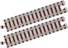 Wooden Train Track - 8'' straight - Made in USA - 2 pack