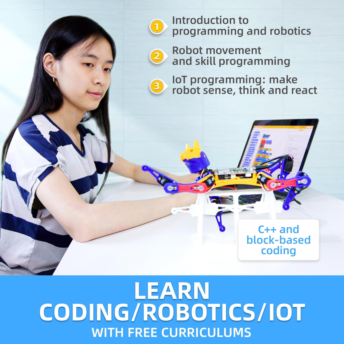 Petoi Robot Dog Bittle X (Construction) | Robotics Kit | App & Voice Control Smart Robot | Programmable Open Source Coding Robot