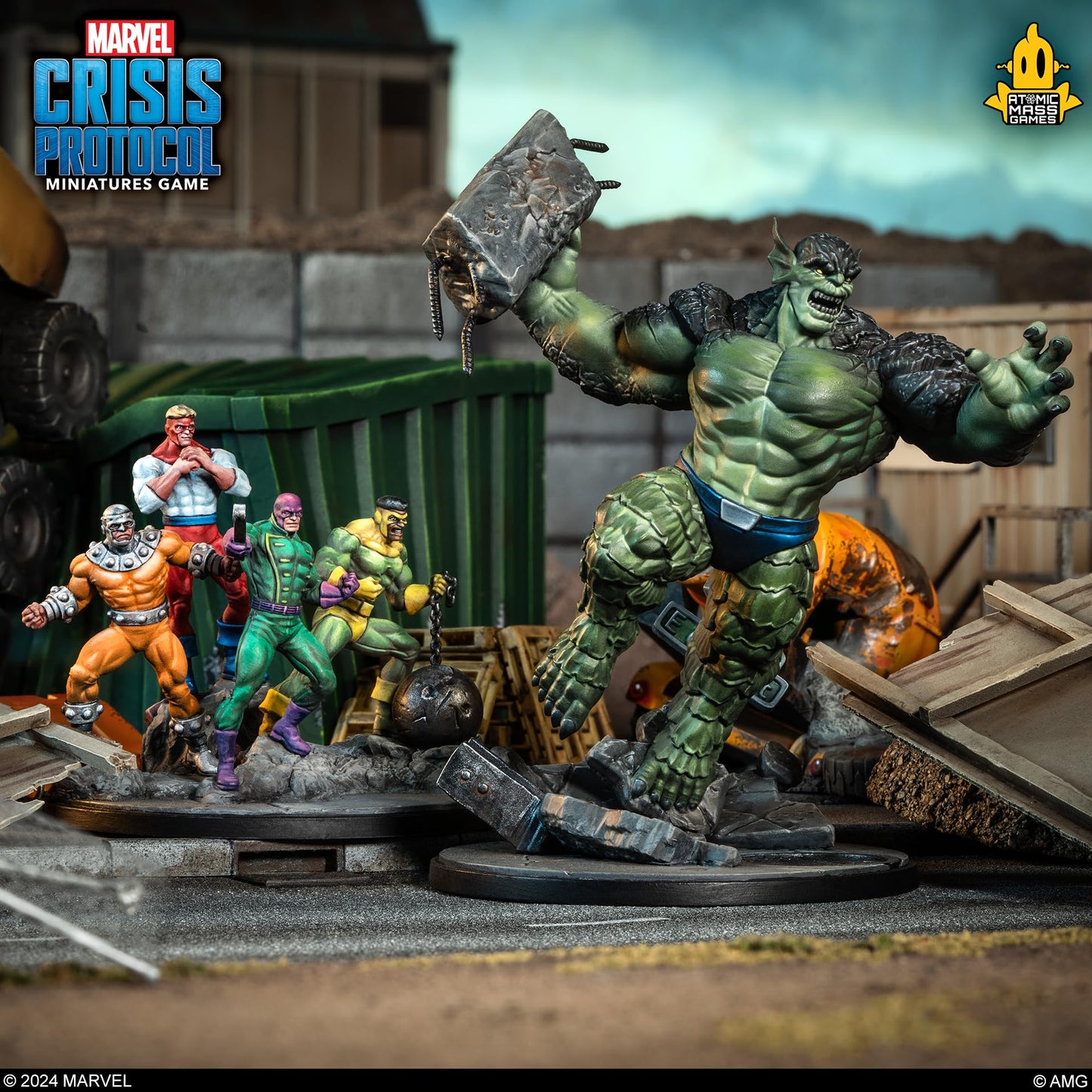 Atomic Mass Games Marvel: Crisis Protocol Abomination & Wrecking Crew Character Pack - Criminal Syndicate Expansion, Tabletop Su