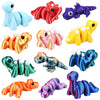 Honoson 12 Pcs 3D Printed Fidget Toy 3D Printed Dinosaur Small Animal Toy Flexible Cute Articulating Pet Stress Relief Fidget To