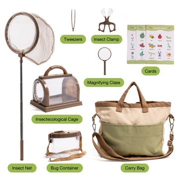 Robotime Kids Explorer Kit,Bug Catcher Kit For Kids, Outdoor Exploration Set Camping Gear For Kids Outdoor Camping Adventure Toys Gift For Boys Girls 3-12 Yrs