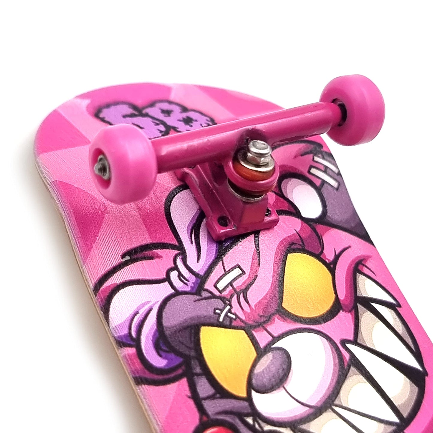 Spitboards Fingerboard Bearing Wheels, Cnc Polyurethane, Set Of 4, Pink