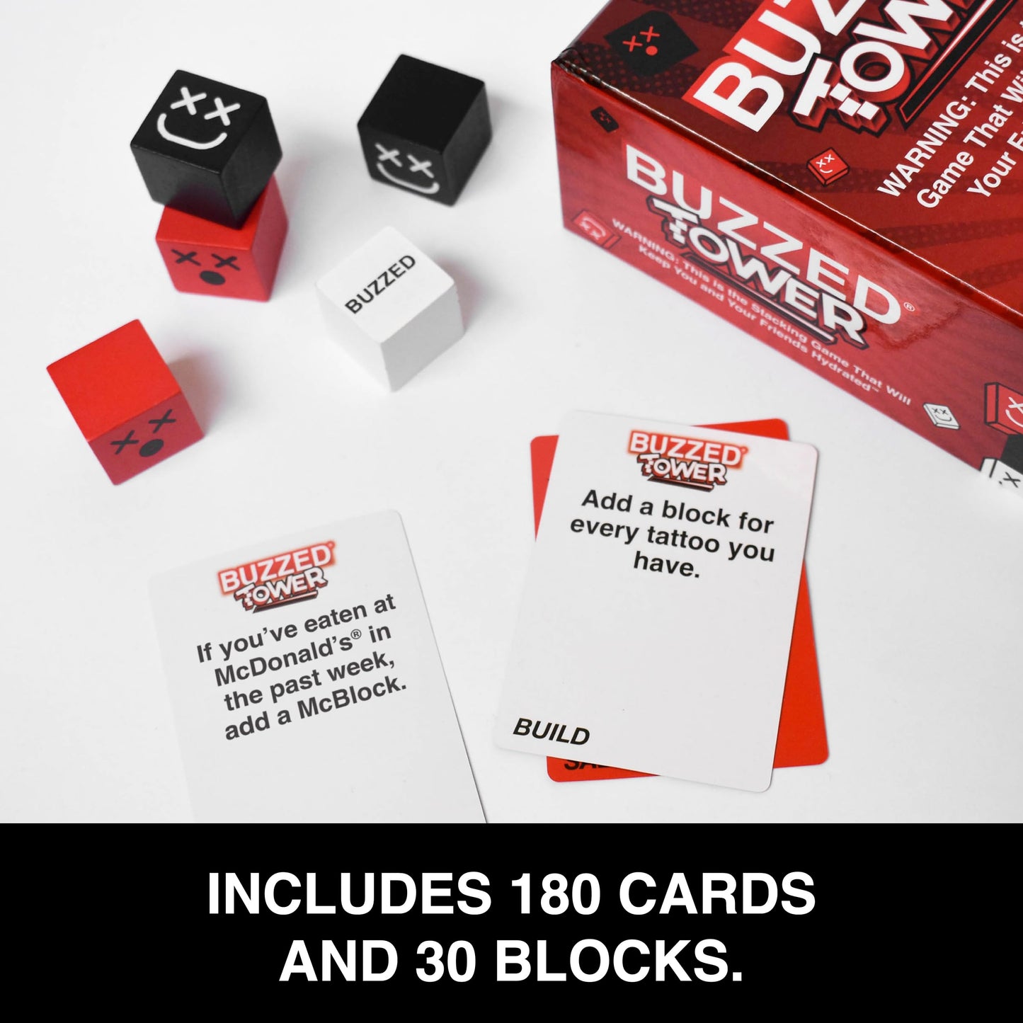 What Do You Meme? Buzzed Tower - The World'S Most Constructive Drinking Game - Drinking Games For Adults Party Games For All By