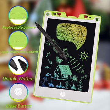 Kids Writing Tablet, Toys for 3 4 5 6 7 Year Old Girls Boys, 10 Inch Colorful Doodle Board for Toddlers, Reusable Electronic Dra