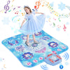 Dance Mat, 2024 8-Button Frozen Dance Pad With Wireless Bluetooth, Upgraded Flowing Light Control System With Stands, Princess T