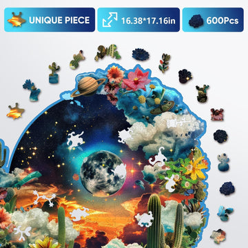 Wooden Puzzles for mature-themeds t Garden Wooden Jigsaw Puzzles 600 Pieces Royal 17.16 in Unique Shape Puzzle mature-themed Creative Christmas Toy Gifts for Family Game Puzzle Lovers