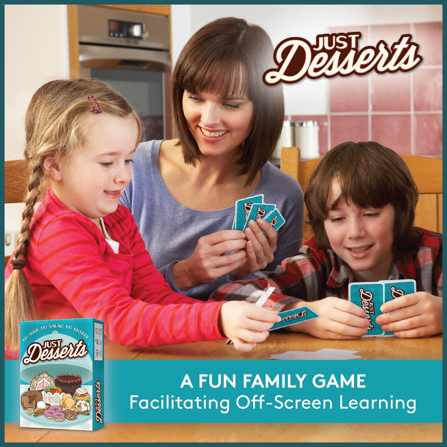Looney Labs Just Desserts Card Game - Flavorful Expansion, Small, Multicolor, Cardstock, Model LON00065