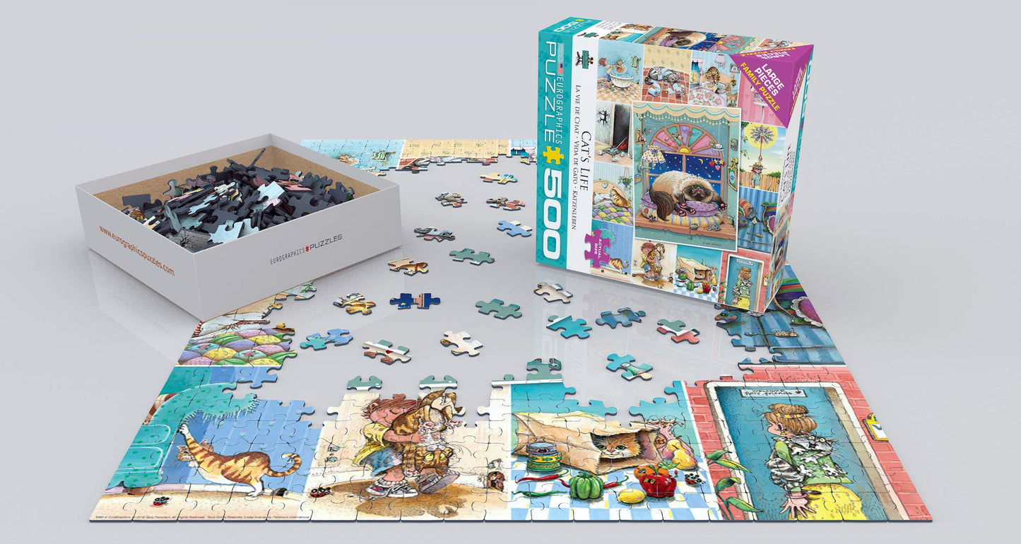Eurographics (Eurhr Cat'S Life By Gary Patterson 500Piece Puzzle 500Piece Jigsaw Puzzle, 8500-5366