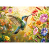 500 Piece Puzzle for mature-themeds Right Facing Hummingbird Jigsaw Puzzle Nature Floral Puzzles for mature-themeds and Teens Relaxing Bird Puzzle Gift 20.5 x 15 in
