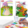 YMluky Water Color Paint Sets for Kids, 2 Coloring Books, No Mess Painting for Toddlers Activities,Magic Paint Set with 2 Brush,