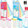 THSLSFX 29Pcs Colorful Multiplication & Division Flash Cards with 4 Dry Erase Pens - Fun Learning for 1st to 3rd Grades, 5.3x