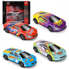 ZHFUYS 4 Pack 7 Inch Pull Back Cars Toy for Kids,Toy Cars for Kids Ages 3-8,Mini Vehicles Toy Race Cars Party Favors for Toddler