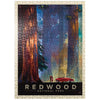 MyPuzzle Redwood National Park: Among The Giants, Vintage Poster - Premium 500 Piece Jigsaw Puzzle for Adults