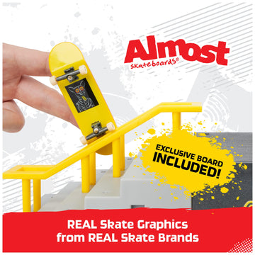 Tech Deck Pyramid Shredder X-Connect Park Creator Customizable and Buildable Ramp Set with limited availability Fingerboard Kids Toy for Ages 6 and up