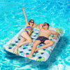 Ocestar Inflatable Pool Float Mat 72 X 60 Giant Pool Floats mature-themed Size with Headrest Lake Float Raft Water Lounger Oversized Floating for Swimming Pool Tanning Pool for Summer Beach (Blue)