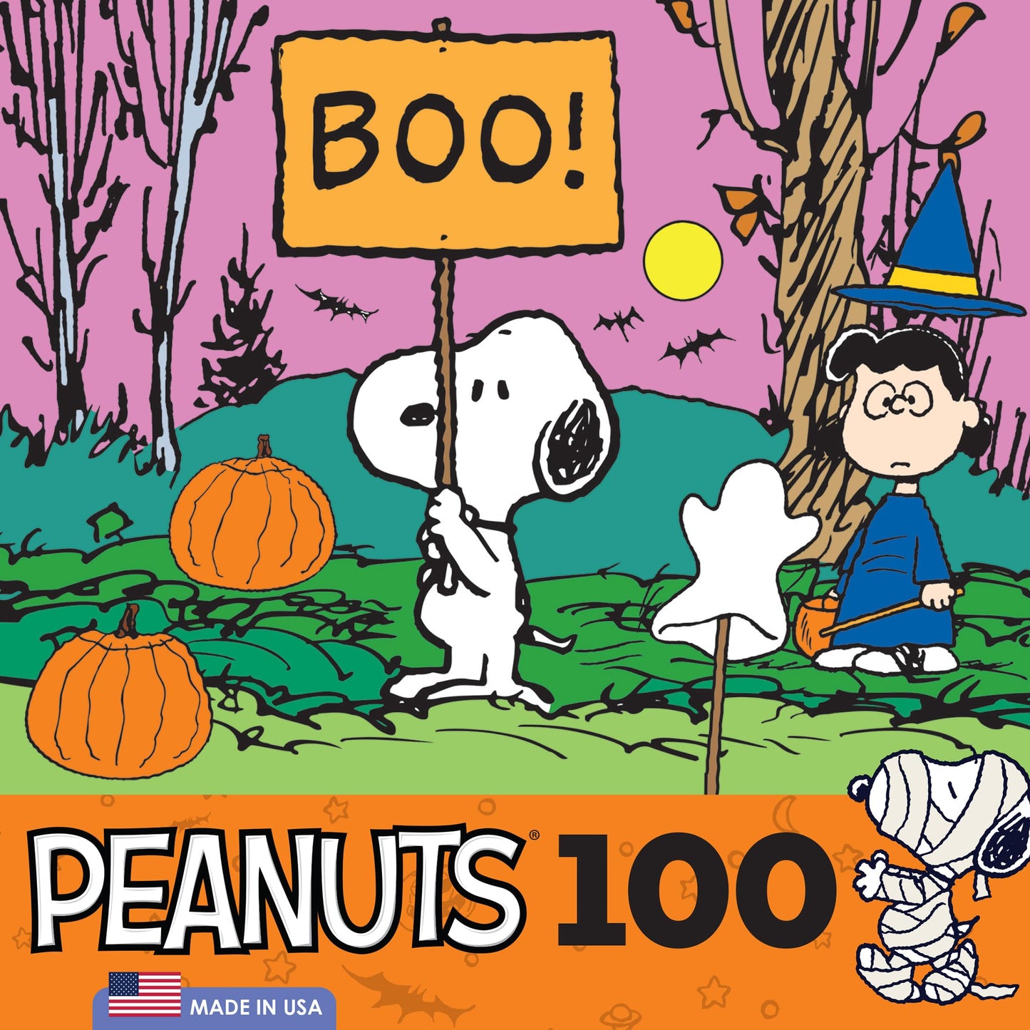 Roseart - Peanuts - Boo! - 100 Piece Jigsaw Puzzle For Kids And Adults