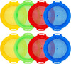 Suwimut 8 Pack Sand Sifter Sieves for Kids Beach Sand Toys, 9.75 x 8.75 Inch Plastic Sand Sifting Pan Sand Strainer for Gardenin