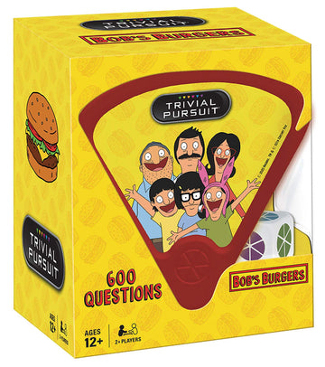 Trivial Pursuit Bobs Burgers (Quickplay Edition) | Trivia Game Questions From Bobs Burgers | 600 Questions & Die In Travel Conta