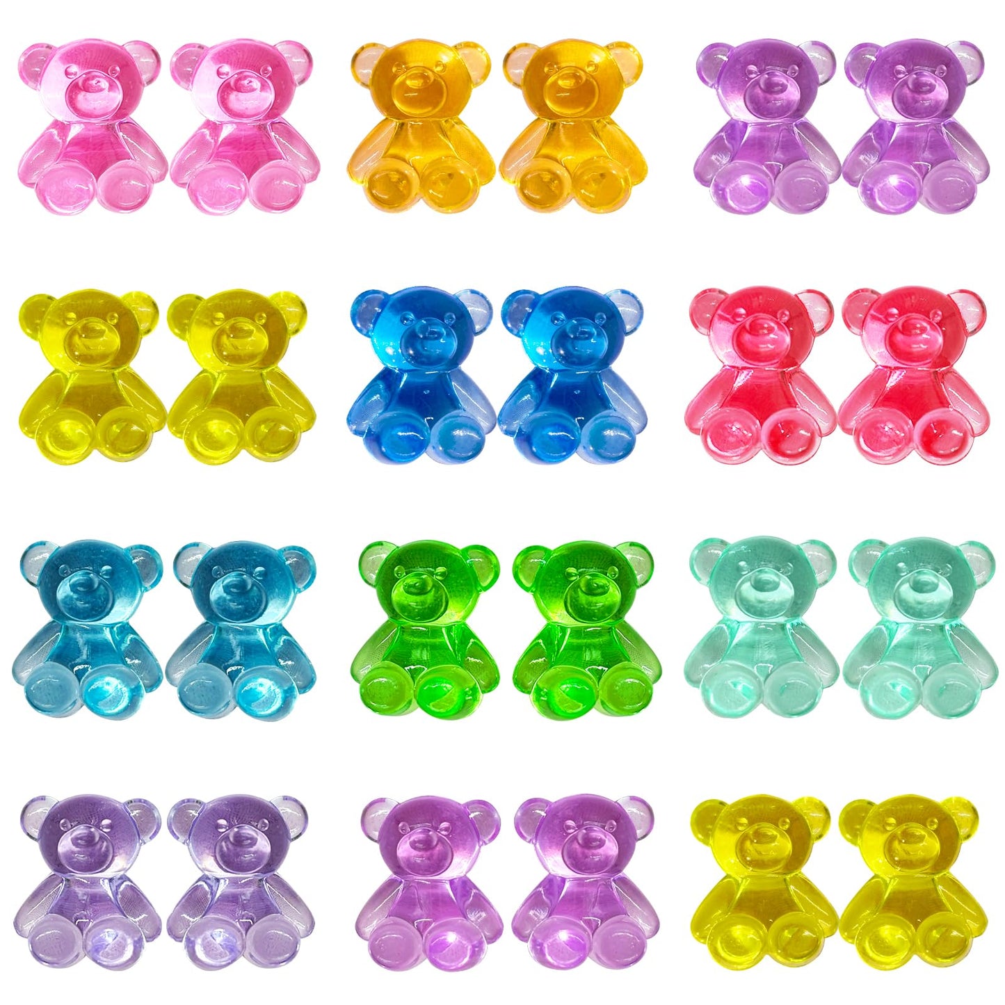 Haptime 310 Pcs Counting Bears, Mini Teddy Bears, Party Favors For Kids, Bulk Valentines Day Gifts For Kids Classroom, Valentine
