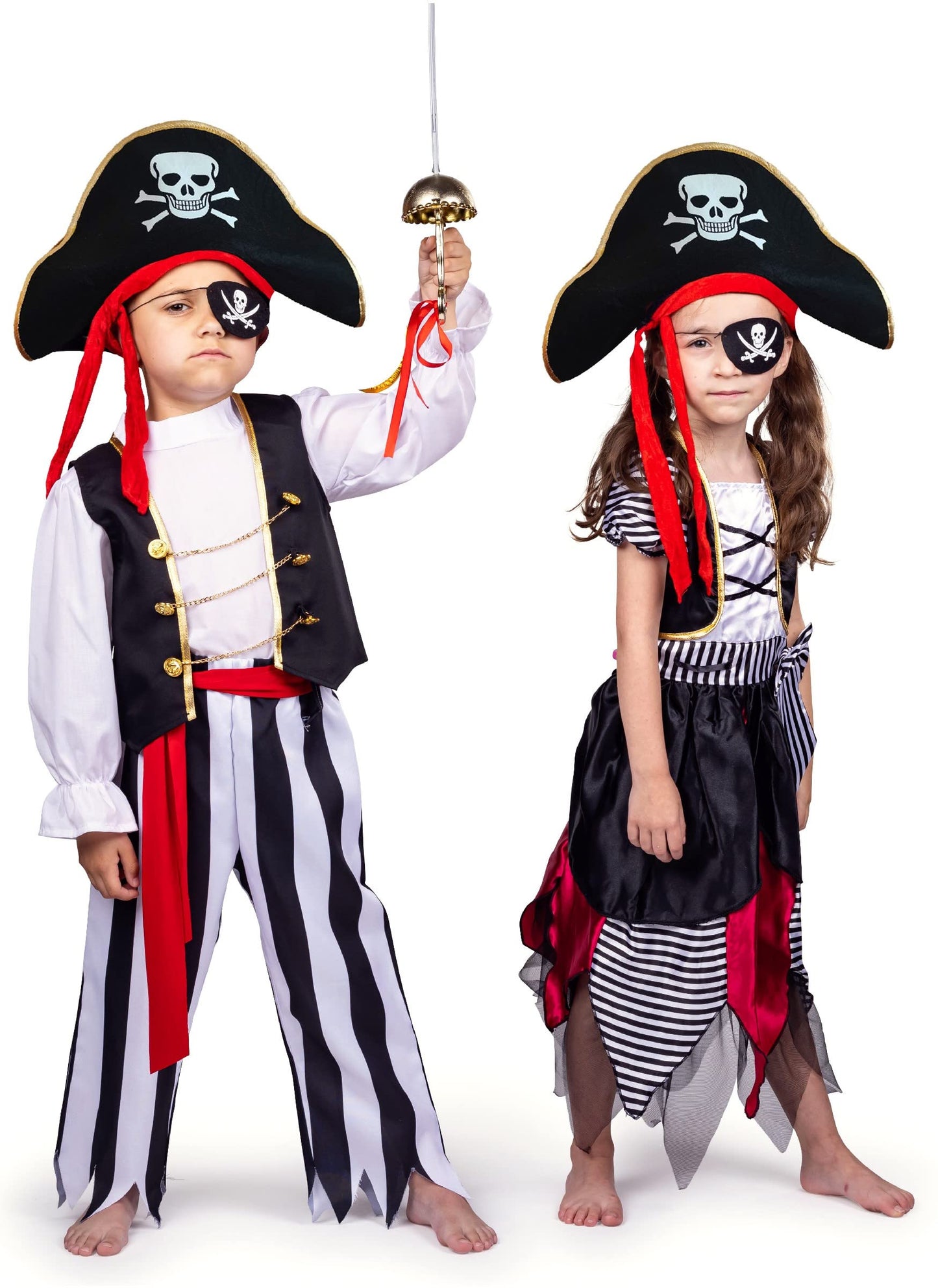 Dress Up America Kids Pirate Costume - Authentic Boys Pirate Costume For Halloween, Birthday Parties, & Role-Play Dress Up