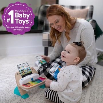 Baby Einstein Magic Touch Piano Toy - Wooden Musical Toddler Set, 3 Pieces, Age 6 Months+, Piano Color, Model 11649