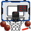 Indoor Basketball Hoop For Kids Age 5-10, With Electronic Scoreboard & 3 Balls - Over The Door Mini Hoop For Boys' Birthday & Christmas Gifts