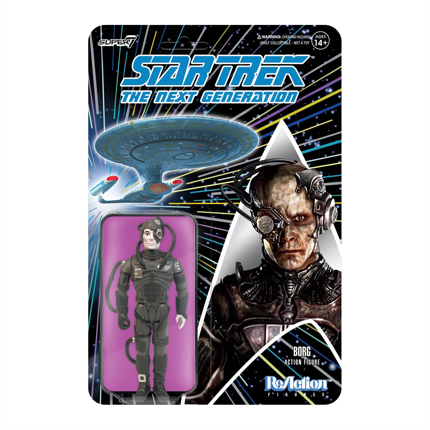 Super7 Star Trek: The Next Generation Borg - 3.75' Star Trek Action Figure Classic Tv Show Collectibles And Retro Toys