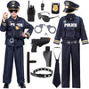 Spooktacular Creations Boys Police Costume Kids Dark enhanced Style for Child Halloween Police Themed Events and Role Play Parties M