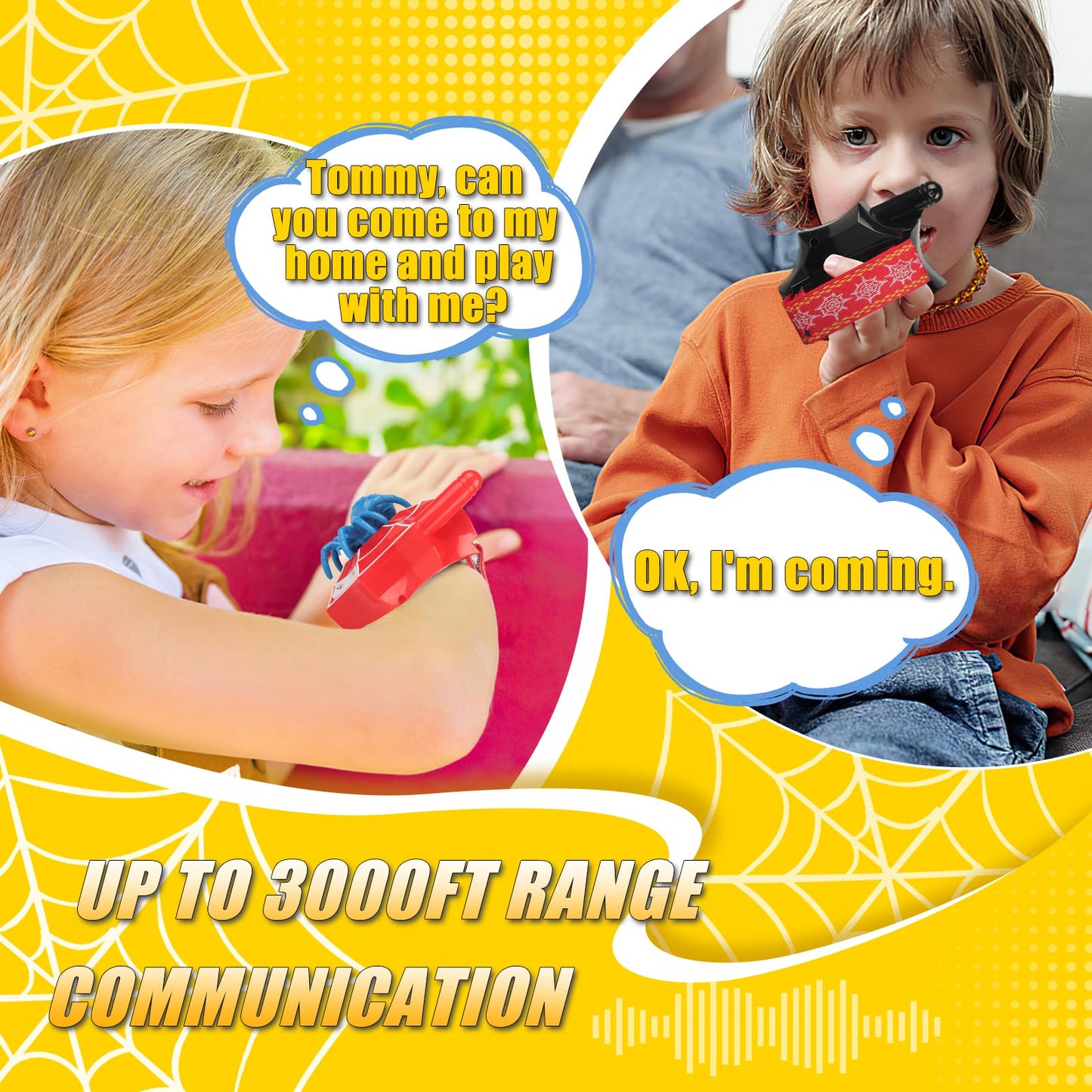 Walkie Talkies For Kids Boys Toys For Ages 3-12 Outdoor Girls Toy 3 4 5 6 7 8-10 Year Old Boy Birthday Gifts Long Range 2 Way Ra