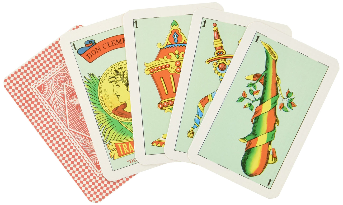Don Clemente Traditional Playing Cards In Hard Case. Spanish Deck