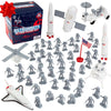 Astronaut & Space Toy Action Figure Playset- 60pc Set Includes Astronauts, Rockets, Spaceship Shuttle, Satellites & More- Great