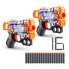 X-Shot Skins Menace - Sonic Super Speed (2 Pack + 16 Darts) By Zuru, Easy Reload, Air Pocket Dart Technology, Toy Foam Dart Blas