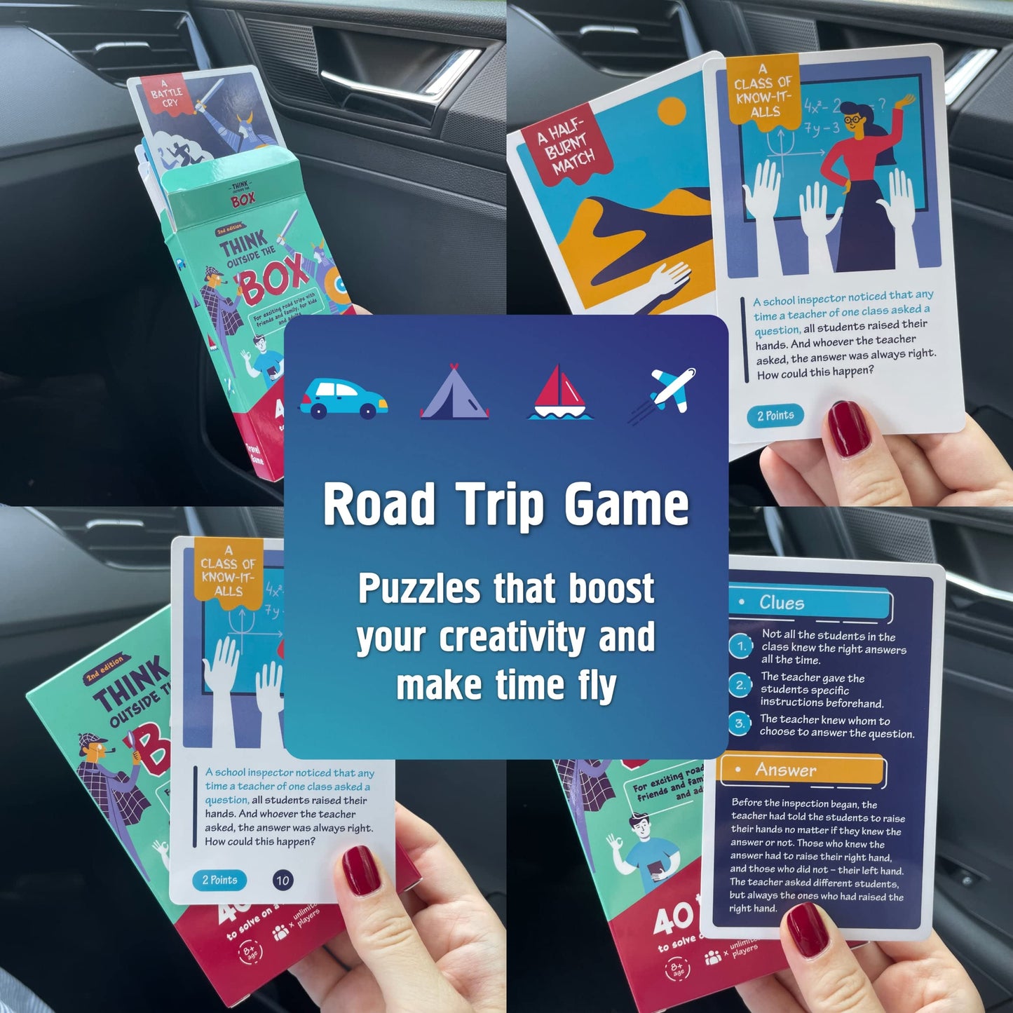 WELL BALANCED Road Trip Games for mature-themeds - Car Games for mature-themeds - Travel Games