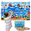 Taika 70 Pcs Ocean Felt Story Board Set, 43x28 inch Interactive Felt Board, Fuzzy Flannel Board, Preschool Storytelling, Classro