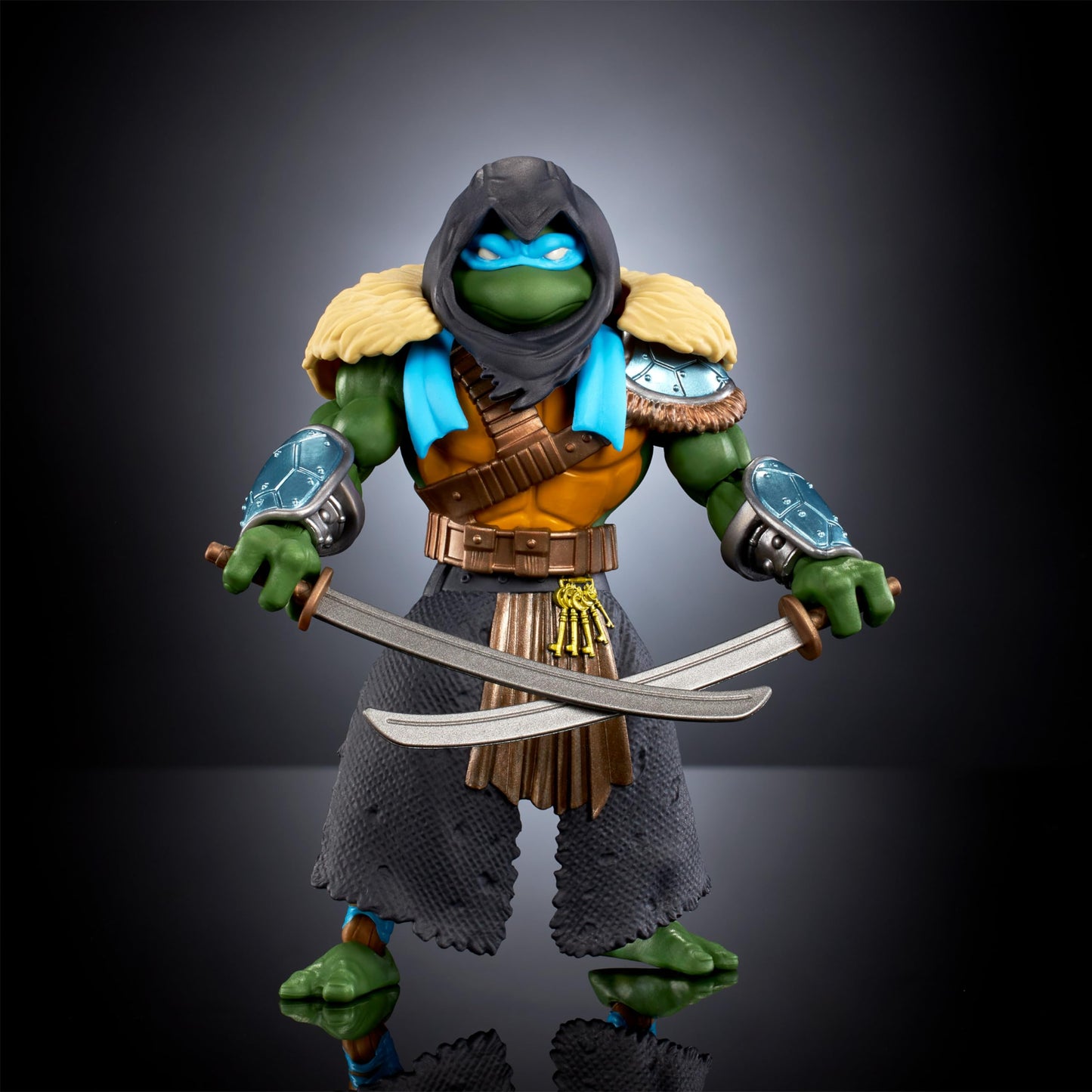 Masters Of The Universe Mattel Origins Turtles Of Grayskull Action Figure & Accessories, Leonardo Collectible Toy With 16 Joints