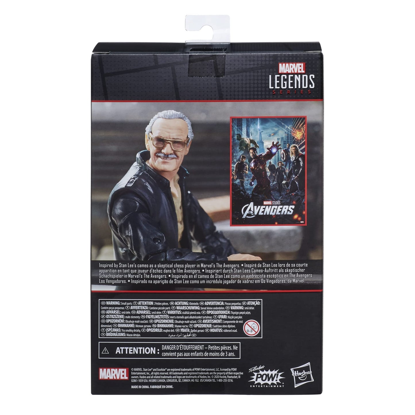 Marvel Hasbro Legends Series 6' Collectible Action Figure Toy The Avengers Cameo Stan Lee, Includes 2 Accessories