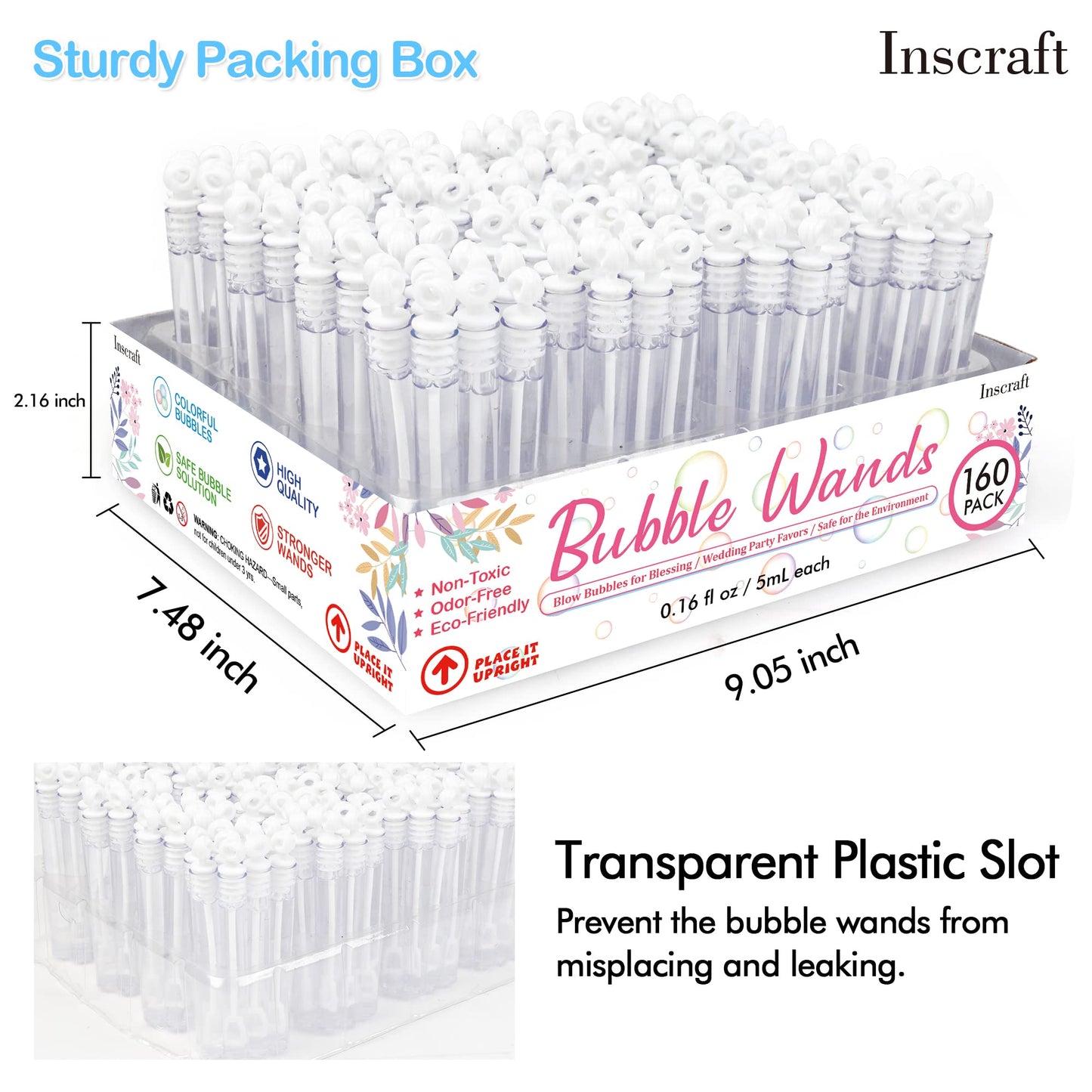 160 Pack Bubble Wands Bulk, Party Favors For Weddings, Valentine'S Day, Anniversaries, Celebrations, Graduation, Birthday, Summe